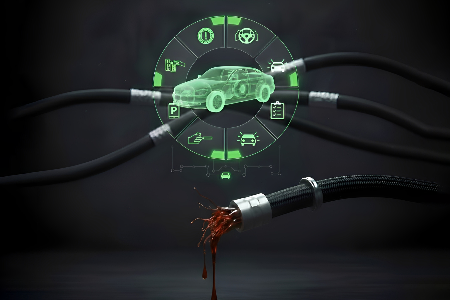 پاره شدن شیلنگ ترمز